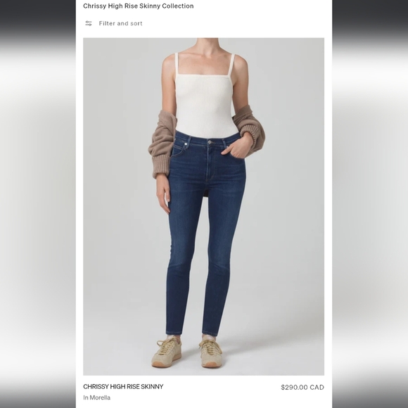 Citizen Of Humanity Chrissy Skinny Jeans - Picture 7 of 7